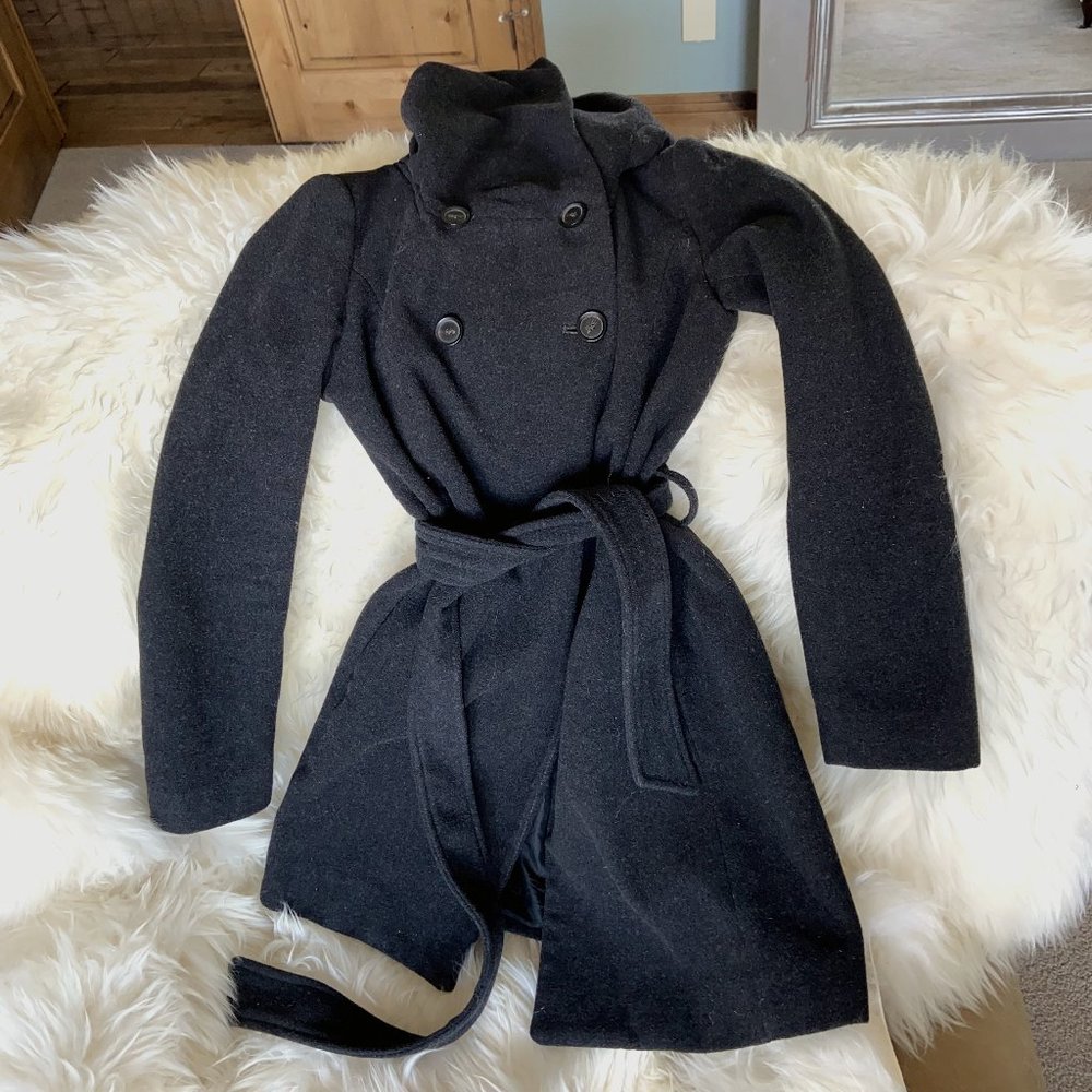 Zara Black Wool Coat